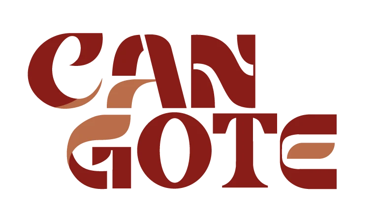 Logotipo Cangote — versão bordô