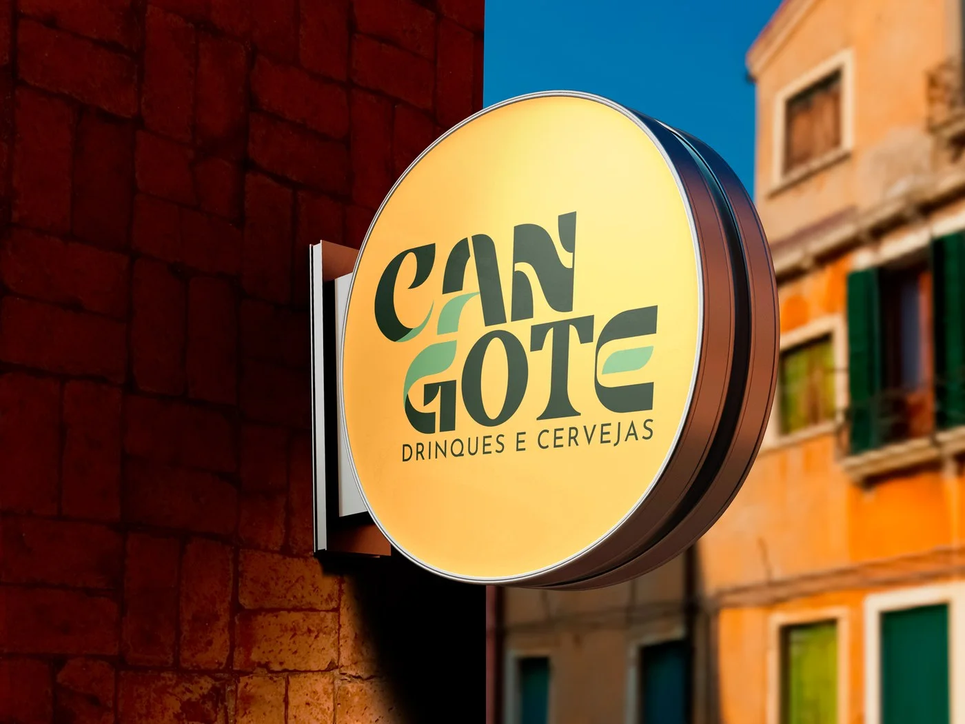 Placa luminosa redonda Cangote