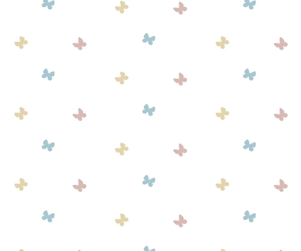 Padrão estampado de borboletas — versão colorida