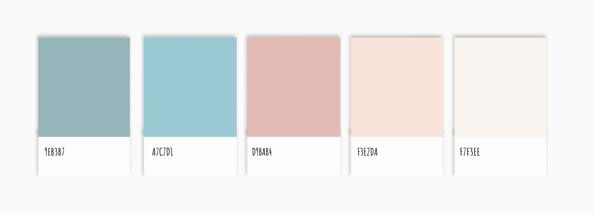 Paleta de cores Papelaria Iluminada
