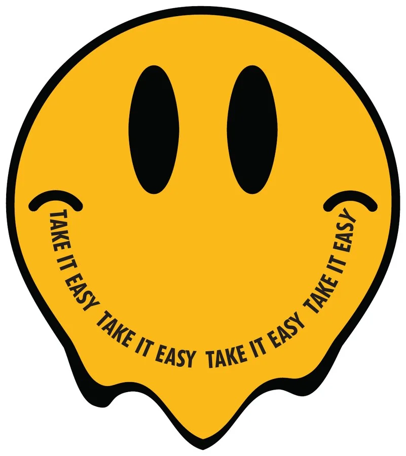 Adesivo smile Take It Easy