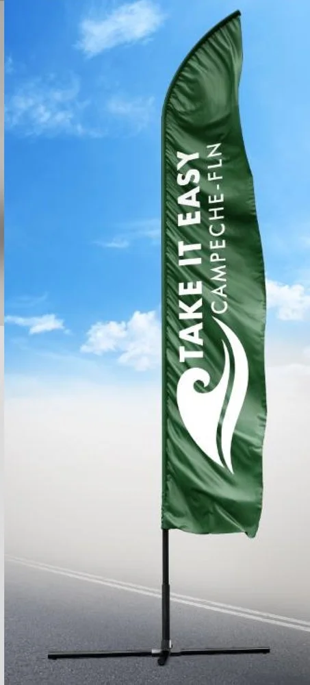 Aplicação em wind banner Take It Easy